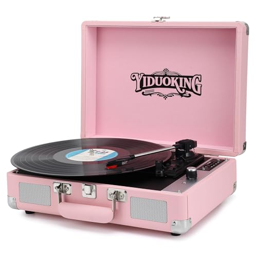 Record Player, Vinyl Record Player with Stereo Speakers,All-in-one Turntable, 3-Speed Bluetooth Record Player, Supports USB/SD Card Playback, AUX Input, RCA Output, Headphone Jack, Pink - Les Beatles, Paul McCartney, John Lennon, RIngo Starr, George Harrison Record Player, Vinyl Record Player with Stereo Speakers,All-in-one Turntable, 3-Speed Bluetooth Record Player, Supports USB/SD Card Playback, AUX Input, RCA Output, Headphone Jack, Pink