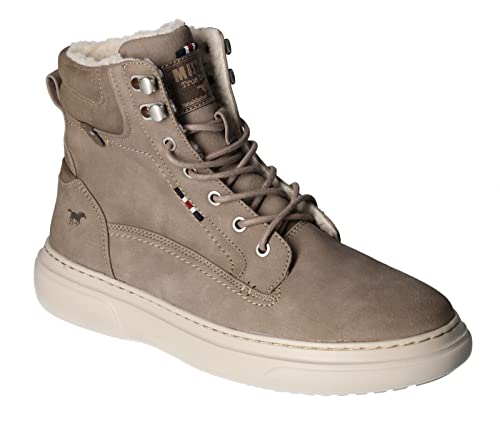 MUSTANG Herren Schnür-Boot, Taupe, 43 EU