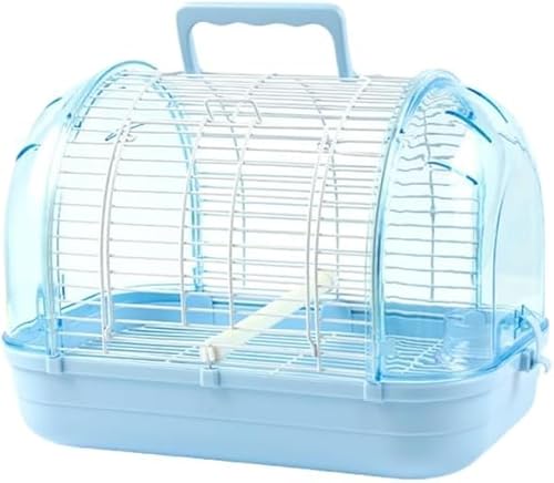 鳥 キャリーケージ 鳥かご お散歩ケージ お出かけ バードキャリア 鳥の巣 外出 小動物用 持ち運び 持ち手付き 旅行 通院 移動 防災 止まり木付き 通気 透明 インコ オウム 組み立て式 鳥小屋 巣箱 バードハウス ペットバッグ 屋外 屋内 (S (3