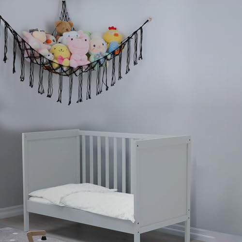 Yelienm Boho Stuffed Animals Net Or Hammock Large,55 Inch Toy Hammock Macrame Stuff Animal Storage Corner Hanging Net Holder,Mesh Hammock Plush Toy Organizer With Hooks For Bedroom,Nursery thumb #6