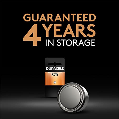 Duracell 379 Silver Oxide Button Battery, 1 Count Pack, 379 1.5 Volt Battery, Long-Lasting For Watches, Medical Devices, Calculators, And More #TOP3