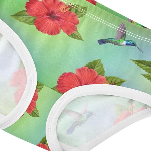 Flower Toddler Girls Underwear 2t Cotton Panties Little Girl Red Flowers Cute Hummingbirds Underpants Briefs4
