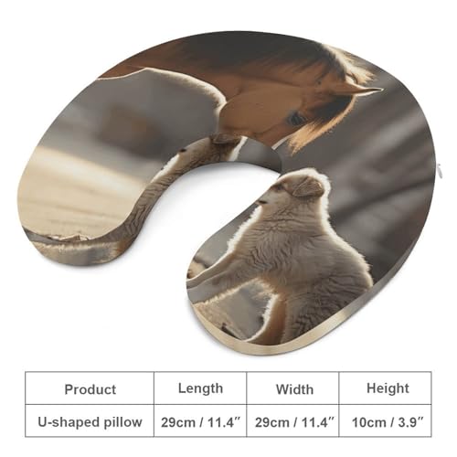 Almohada de viaje U espuma viscoelástica tamaño único miniatura 2