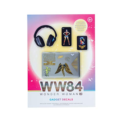 Paladone DC Comics Wonder Woman 1984 Gadget Calcomanías, 4 hojas, PP6775WWF