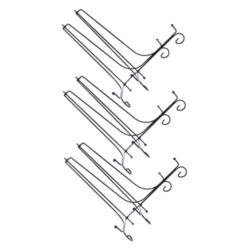 GOOHOCHY 3個 額縁スタンド 金属製のフォトホルダー プレートを展示するためのプレートスタンド プラッターホルダー 卓上イーゼル アートワ