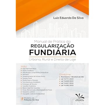 Capa do livro Manual de Prática da Regularização Fundiária Urbana, Rural e Direito de Laje