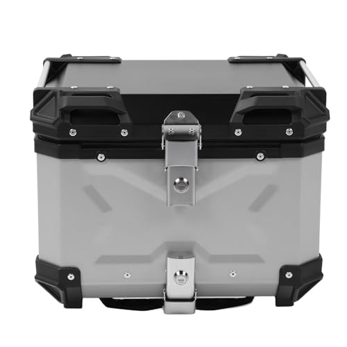 Caja trasera de moto de 45L para viajes largos y almacenamiento seguro de equipaje