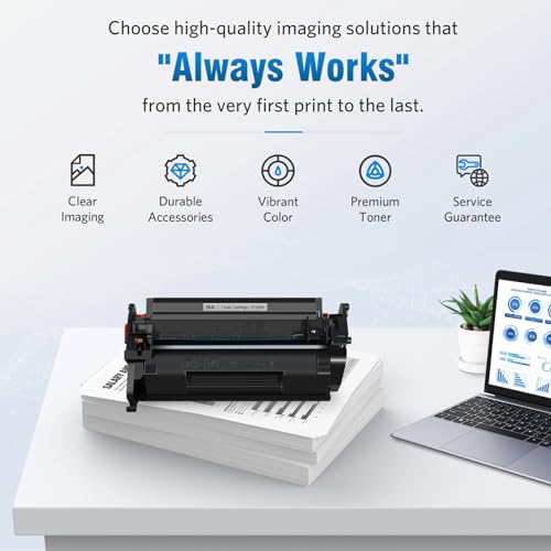 Image of 58A Toner Cartridge Black (with chip) Compatible Replacement for HP 58A CF258A 58X CF258X Work with HP Laser MFP M428fdw M428fdn M428dw Pro M404n M404dn M404dw M406dn M430f M404 M428 Printer, 1-Pack