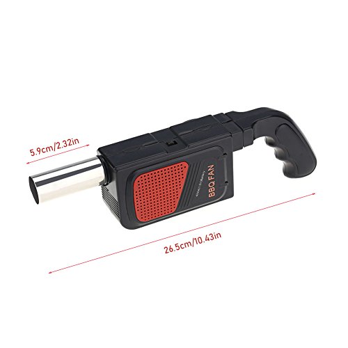 Nikou Grillgeblase Akku Grill Ventilator für Grill Grillanzunder, Electric BBQ Fan-HandgebläSe Langlebiges für Outdoor Camping Picknick Werkzeuge Tragbarer Elektrischer Grillventilator Kochwerkzeug