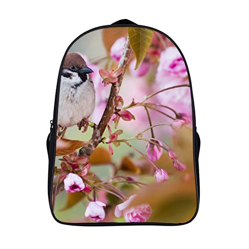 Sac d'école cool 3D Animal Sparrow pour garçon fille de 40cm