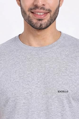 Image of EXCELLO Men's 100% Pure Cotton T-Shirt || Super Soft, Breathable, Premium Material.