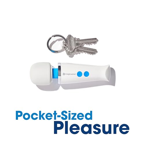Image of Magic Wand Micro - Ultimate Massage & Relaxation - Cordless, Compact Multi-Speed Personal Handheld Wand Vibrator for Women, Men, & Couples - Body-Safe Silicone Head & Flexible Neck - HV-60