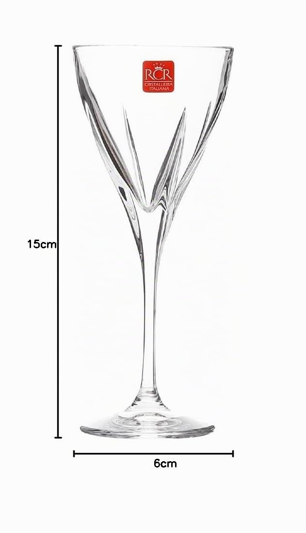 Rcr Fusion Service à verres en verre transparent 18 pièces