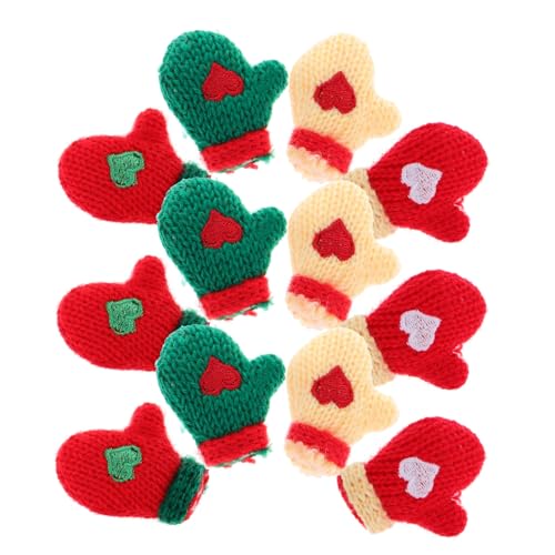CHICAMPERA 16 Stück Mini -Weihnachtsgarnhandschuhe Weihnachtsschmuck...