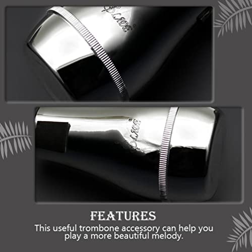 ERINGOGO Tuba Trombone Mute Practical Trombone Silencer, High- quality Plastic Trombone Mute, Compact Practice Mute, Professional Trombone Accessories Universal Trumpet Mute Brass Instruments