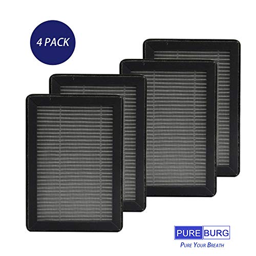 PUREBURG Replacement Filters Compatible with SimPure AP3J9, Redypure JR6, Membrane Solutions 2J8 Air Purifiers, 4-Pack H13 HEPA Activated carbon 2-IN-1 For Air Clean Dust VOCs