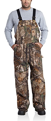 Carhartt Men's Quilt Lined Camo Bib Overalls,Realtree Xtra,Medium