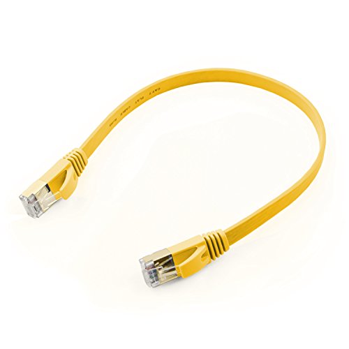 Cable Ethernet plano Buhbo CAT7 1 ft con RJ45 miniatura 3