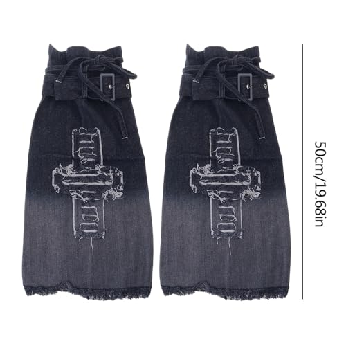 Beinlinge Punk con Correa de Hebilla Regulable para Botas de Plataforma 5