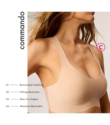 Image of commando Butter Soft-Support Racerback Bralette | Wireless Bra | Bonded Fusion Edges & Molded Cups