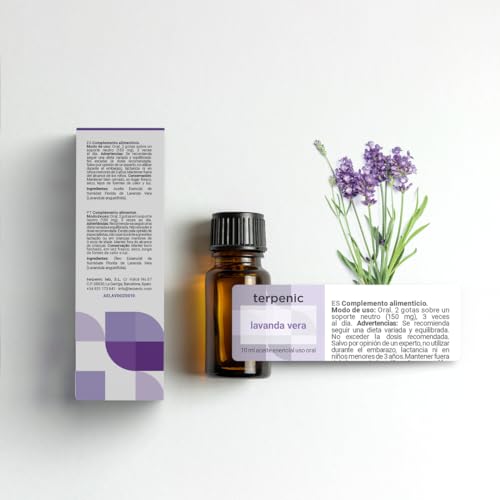 TERPENIC - Aceite Esencial de Lavanda Vera (Lavandula Angustifolia) - 30 ml - Uso Oral – Calma y equilibrio natural - imagen 3