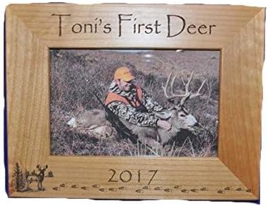 First Deer Picture Frame | Child's First Deer | First Deer | First Buck | Hunting Frames | Deer Hunting Frames | Hunting Decor | Cabin Decor | Hunting Memories