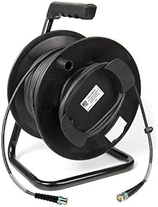 Emelec VíasCom Video Cable 4K-UHD 6G-SDI (0.76/3.40/6.00) Mounted on Cable Holder with BNC 4K-UHD - Multifile Conductor 50 Metres Purple