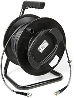 Emelec VíasCom Video Cable 4K-UHD 6G-SDI (0.76/3.40/6.00) Mounted on Cable Holder with BNC 4K-UHD - Multifile Conductor 50 Metres Purple