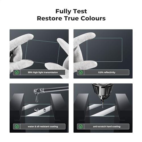 Image of K&F CONCEPT 3pcs Screen Protector Compatible with Sony ZV-E1 /A7 IV /A6700 /A7CII Camera & Hot Shoe Cover, Ultra Clear Tempered Glass Screen Protector, Anti Scratch Bubble Free Ultra Resistant