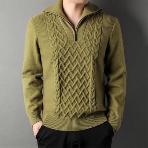 Man Cardigan Thick Slim Fit Jumpers Knitwear Autumn Korean Style Sweater3
