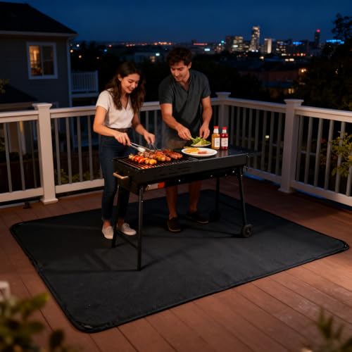 Tapis de barbecue durable en fibre de verre pour cuisson extérieure