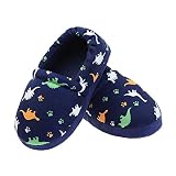 Little Kid Dinosaur Indoor Wave-Like Slippers Warm Indoor Slip-on Slippers Size 4-5 US Dinosaur