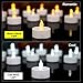 OSHINE 100Pack Flameless Tea Light Candles Realistic Flickering:Battery Long Lasting Warm White Light Lamp Operated Powered for Seasonal & Festival Celebrations(Warm Yellow Light)