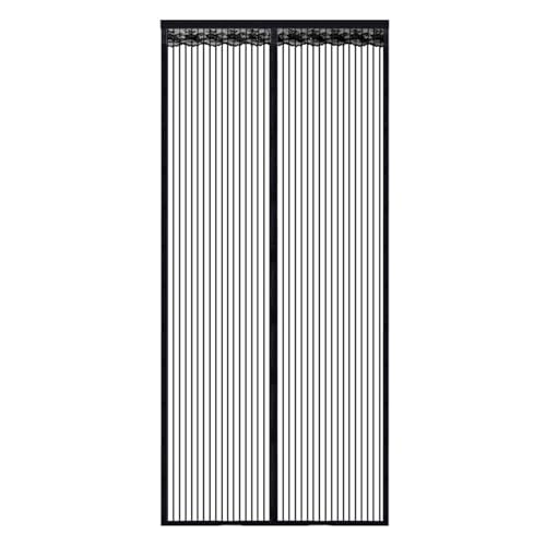 Fly Screens for Doors – Magnetic Door Fly Screen Curtain, Heavy-Duty Mesh Curtain with Powerful Magnets & Full Frame Magic Tape, Hands-Free Automatic Closure, Easy No-Drill Installation (90x210cm)