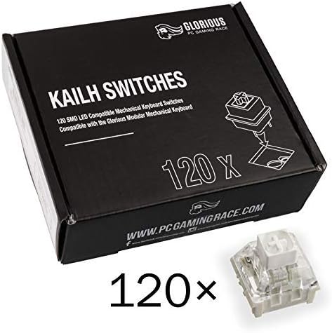 GLORIOUS Gaming 120x Kailh Mechanical Keyboard Switches (Box White), Clicky & Fast, 45g Actuation Force - Image 4