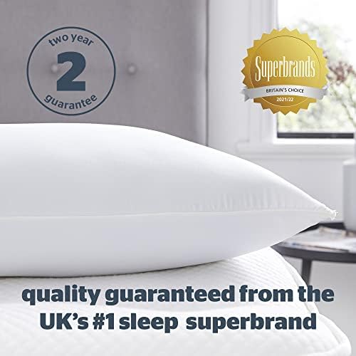 Silentnight Memory Foam Pillow, microfibre, White, Single (Packaging May Vary)