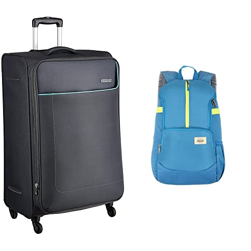 Image of American Tourister Jamaica Polyester 80 cms Grey Softsided Suitcase