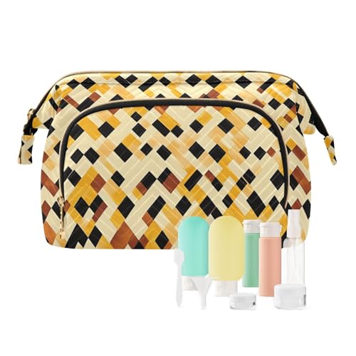 Borsa cosmetica unica bianco rosso con cerniera da appendere borsa da toilette da viaggio da donna portamonete per cosmetici da 18 1 size