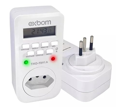 Kit 4x Temporizador Timer Digital Lcd Programável Tomada Bivolt