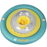 EDWEKIN® Baby Schwimmring Krokodil – Premium Schwimmhilfe mit extrabreitem Sitz, Mitwachsender Schwimmreifen für Kleinkinder ab 6 Monaten bis 3 Jahre