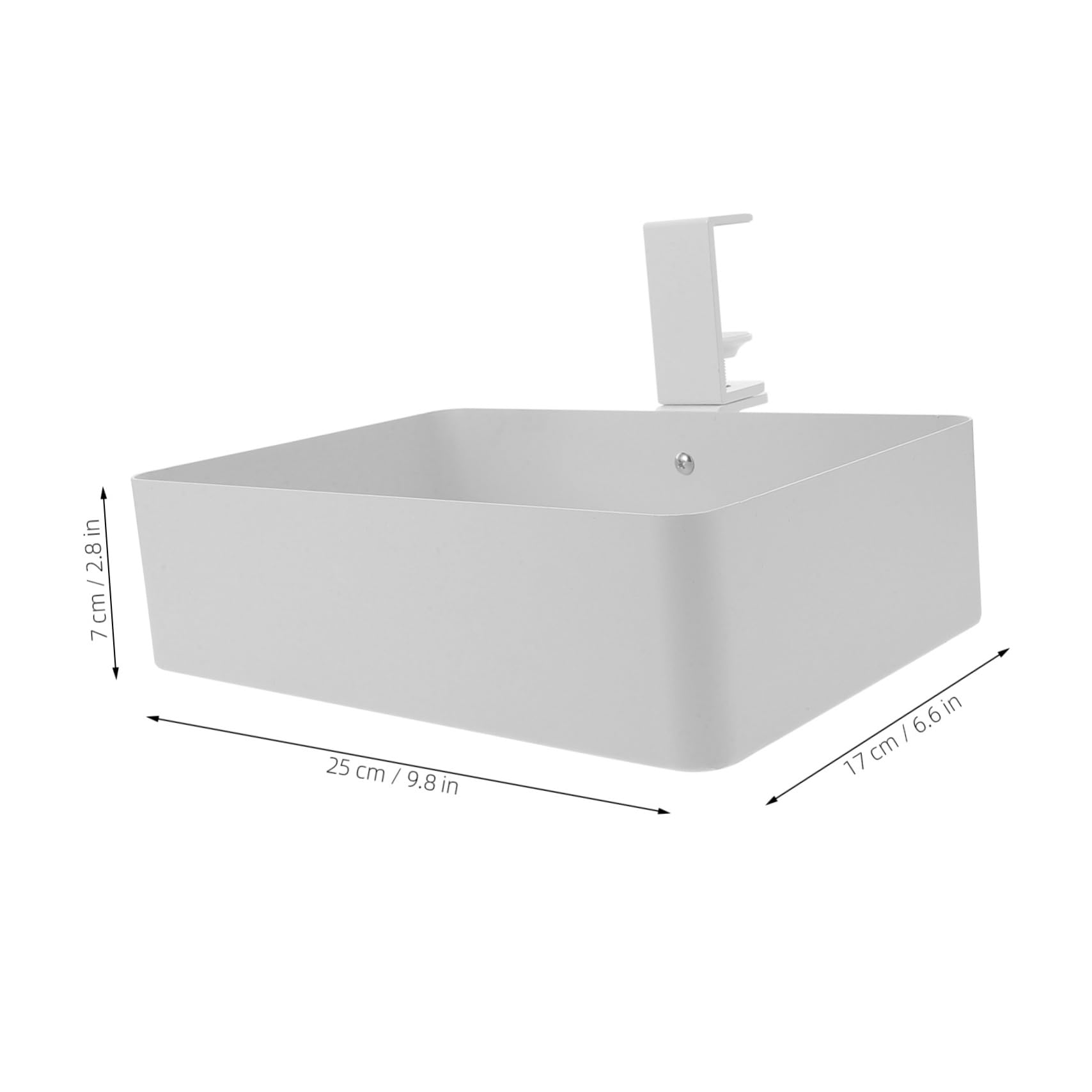 Operitacx Cestino Portaoggetti in Metallo da Appendere Sott Scrivania Mensola Contenitore per Piccoli Spazi in Cucina e Bagno Organizer Multifunzione