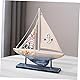 CIMAXIC Mediterranes Segelboot-Ornament Holzernes Segelschiff Modell Tischdeko Dekoration Für Schlafzimmer Und Wohnzimmer