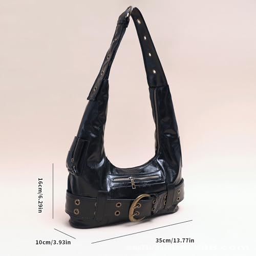 Sac à main evening pour femme rétro avec boucles et rivets