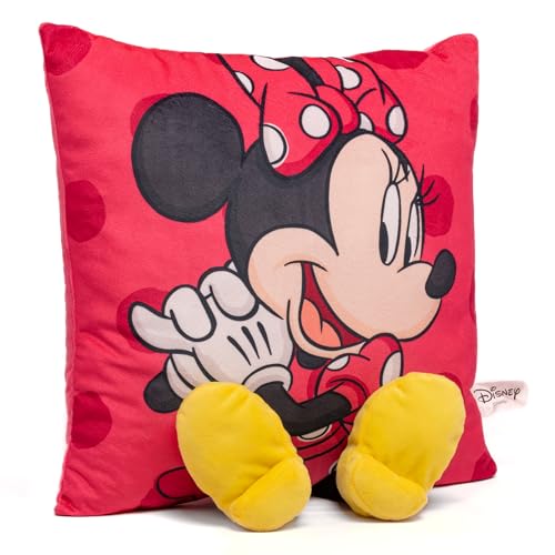 Image of Mirada Mickey Plush Toy with Legs - Soft Stuffed Toy, Cute Pillow for Kids, Birthday Gift for Boys & Girls, Licensed Disney Decor - 35cm