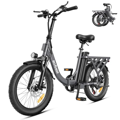 How To Haul Kayaks With A Camper 5 LYNKRIDE Mars Electric Bike for Adults, 20'' Fat Tire Folding Ebike with Peak 1200W Motor, 7 Speed 20+MPH, 48V 13.5Ah Removable Battery Max Range 55 Miles, Foldable Electric Bicycle