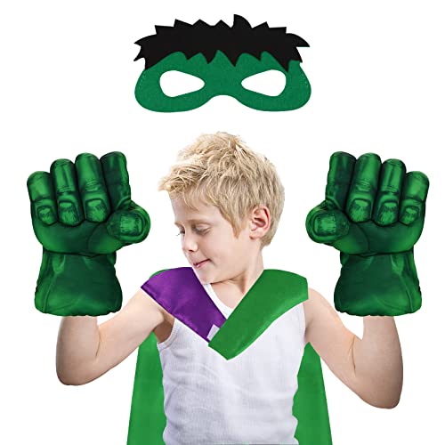 Wsddfg Children's Plush Boxing Glove Set With Cape And Eye Patch, Incredible Smashing Punches, Party, Christmas, Halloween Birthday Gift #TOP4