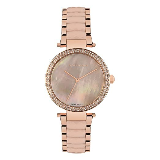 Giordano AW22 Collection Analog Watch for Women Stylish Metal Strap| 3 Hands Mechanism GZ-60034-44 (B0BQBGH237) Amazon Price History, Amazon Price Tracker