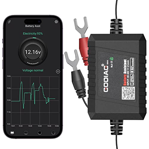 Batterietester Kfz, GODIAG GB101 Autobatterie Tester Auto Batteriewächter 6~20V mit Batterielastprüfgerät, Spannungstest, Kurbeltest und Ladetest Bluetooth