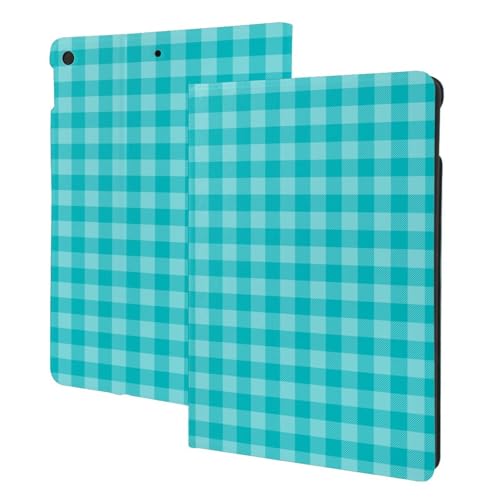 Étui pour iPad 10.2 avec veille automatique et support imprimé écossais rétro
