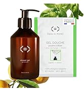 LessisMore,GelDoucheNaturelenPoudreàDiluerBasilic/Citron,sansSLS,sansSavon,KitBou...
